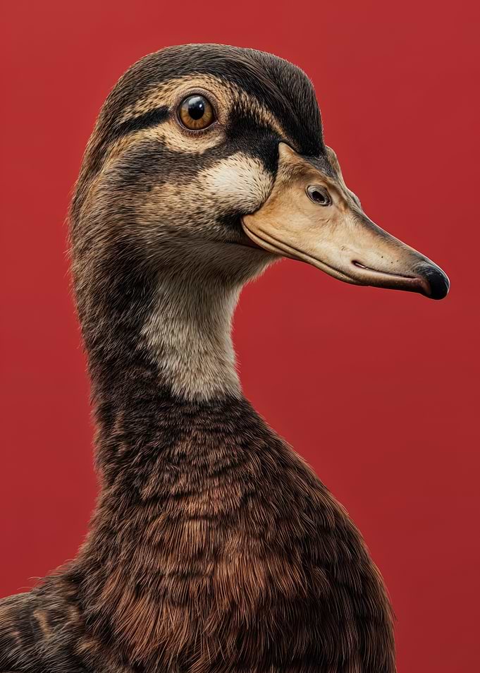Close-up of a Mallard Duck's Head