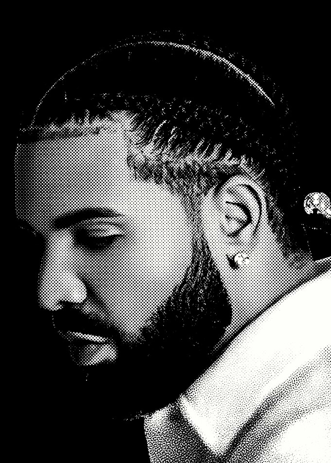 Drake Halftone Portrait
