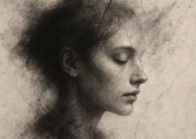 Echoes of You, Undimmed by Time - A Portrait of a Woman