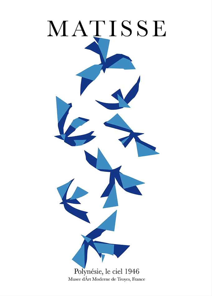 Matisse Polynesia Sky Birds Poster