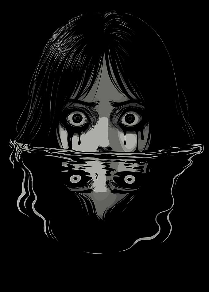 Haunting Reflection of a Girl