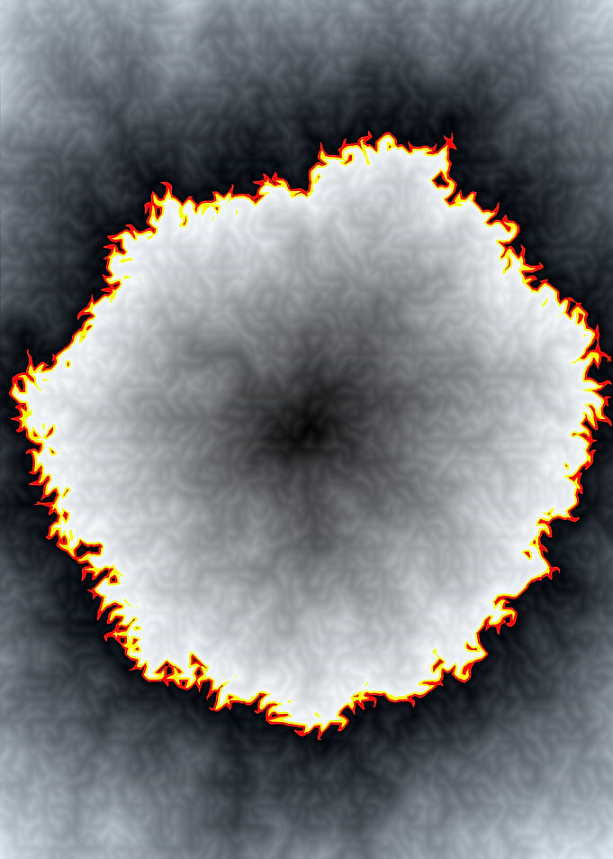 Fiery Fractal Bloom
