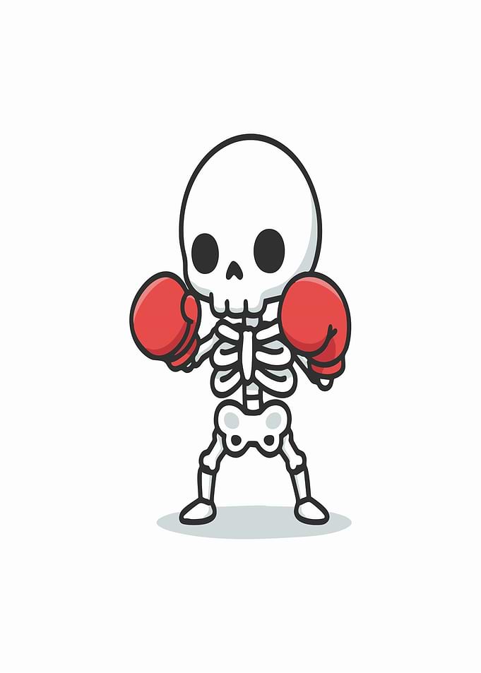 Cute Skeleton Boxer