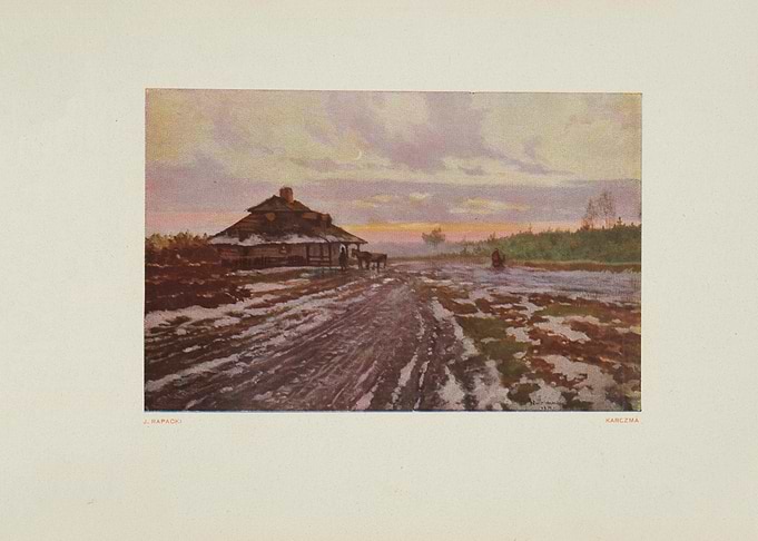 Winter Landscape with House and Figures