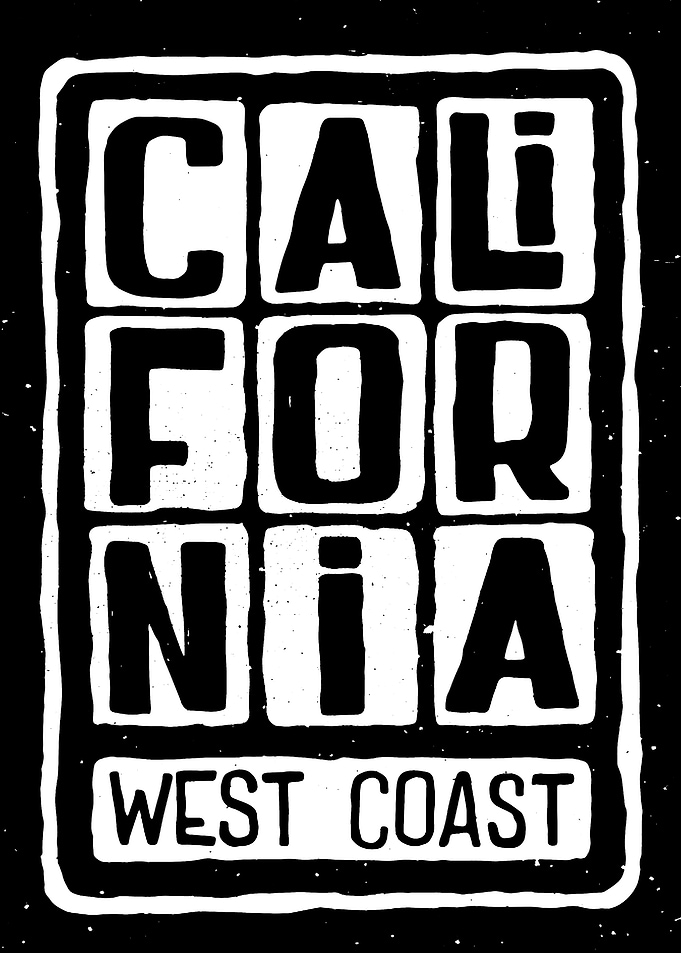 California West Coast Text Art