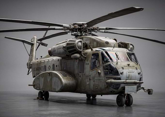 US Marines CH-53K King Stallion Helicopter
