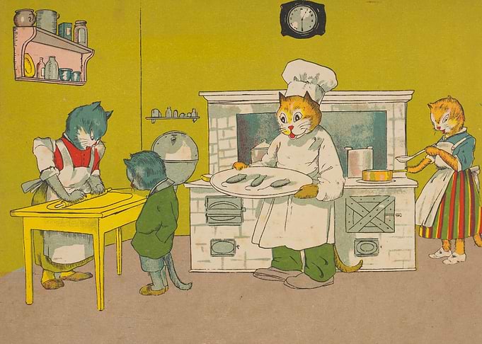 Cats in a Kitchen