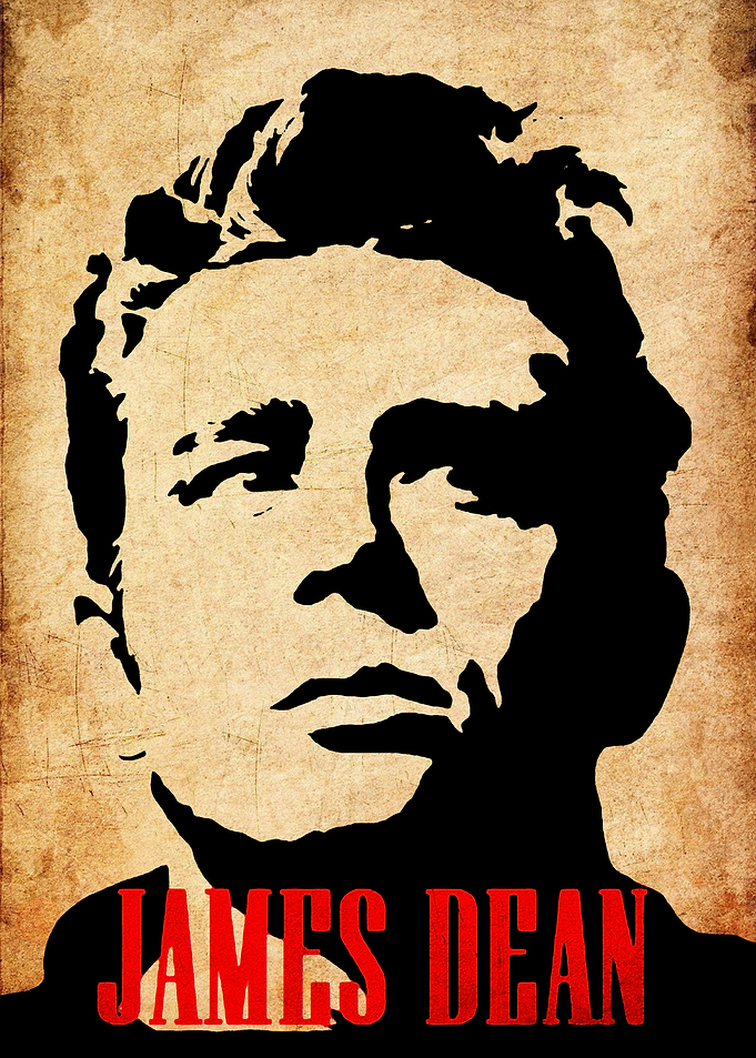 James Dean Stencil Portrait