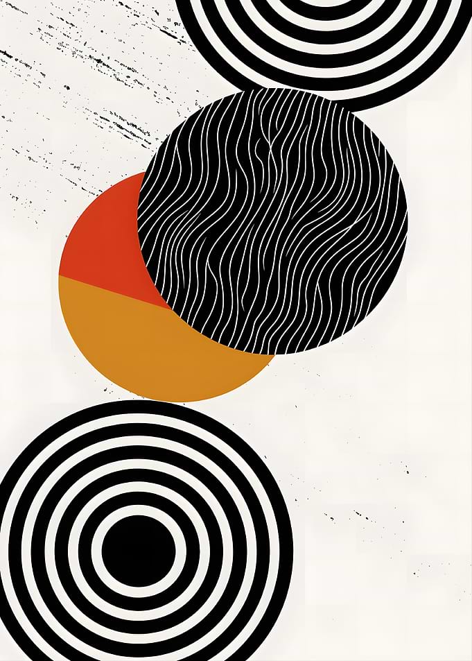 Abstract Geometric Circles and Shapes