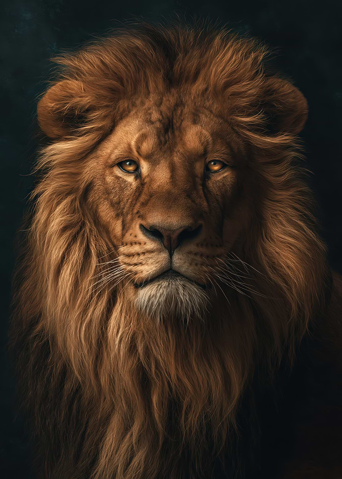 Majestic Lion Portrait