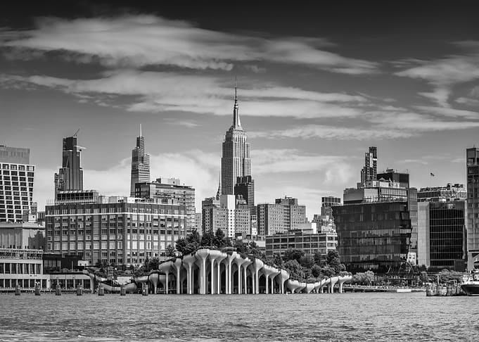 NYC Empire State Building and Little Island