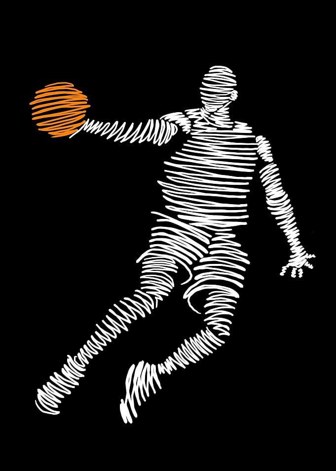 Basketball Player Dribbling
