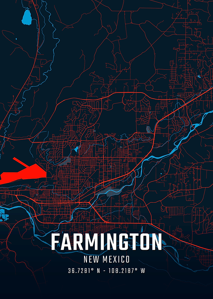 Farmington New Mexico City Map
