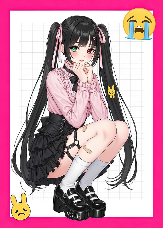 Anime Girl with Heterochromia