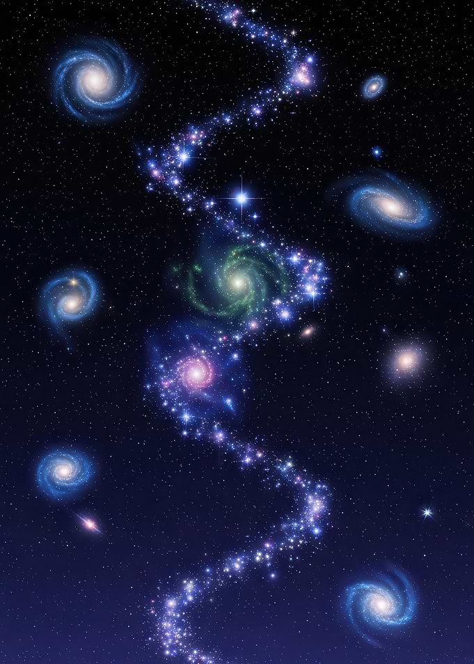 Cosmic Galaxy Swirl