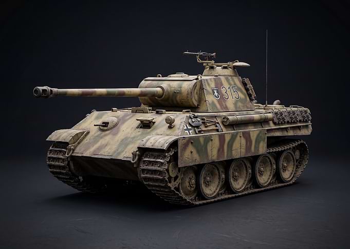 German Panther Tank Model