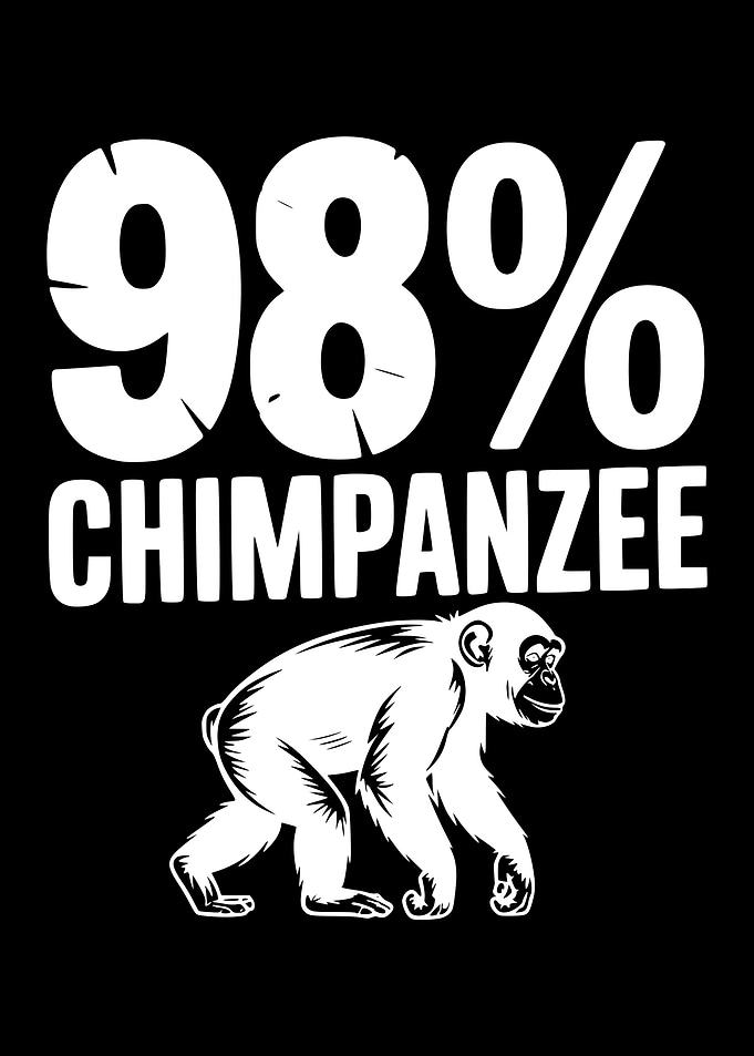 98% Chimpanzee Graphic