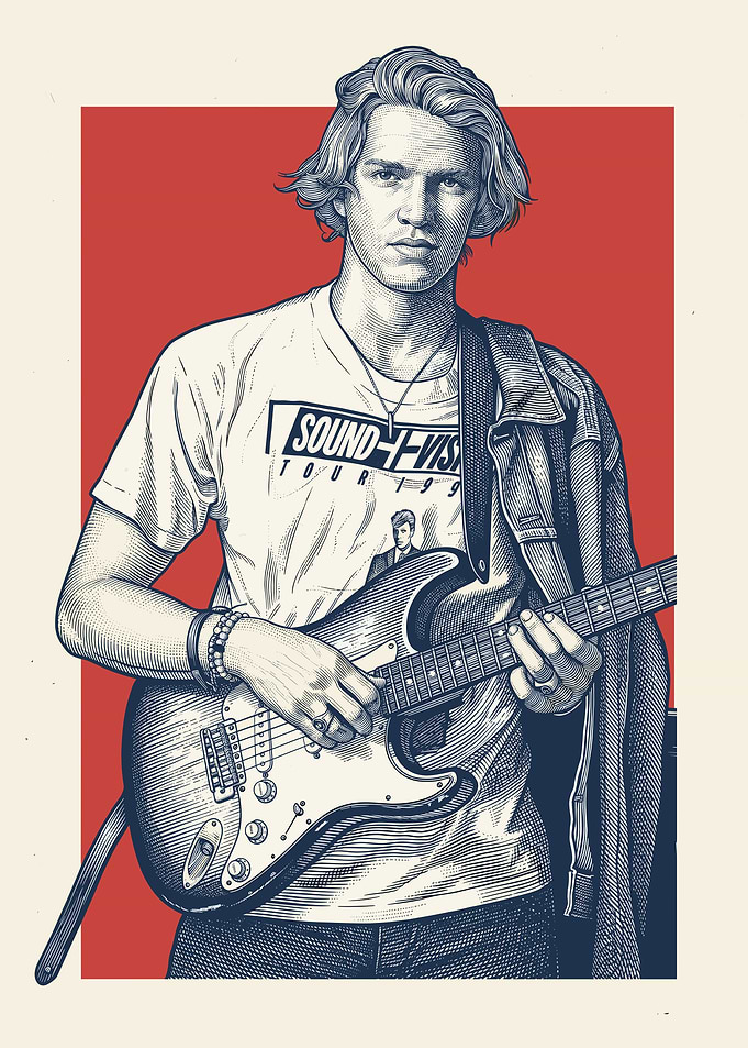 Cody Simpson Young Man with Guitar