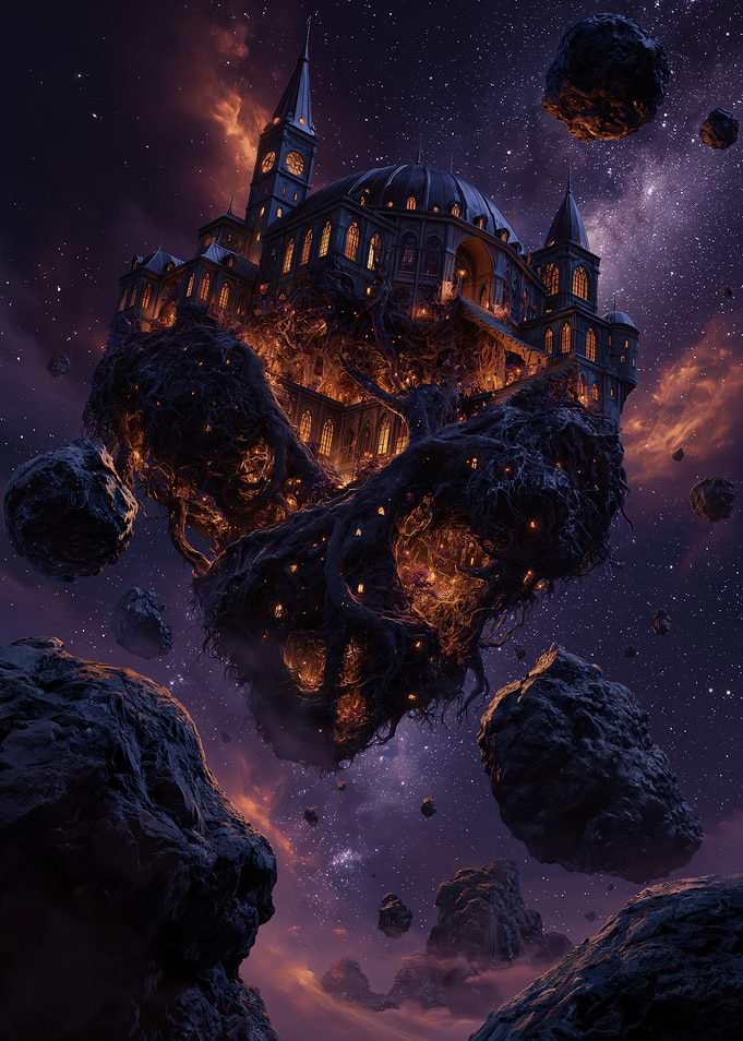 Floating Castle in Space
