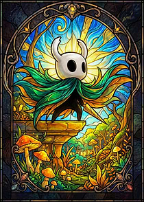 Hollow Knight Stained Glass Art