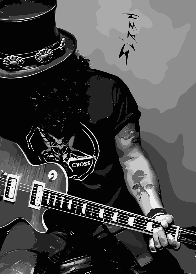 Slash Playing Guitar