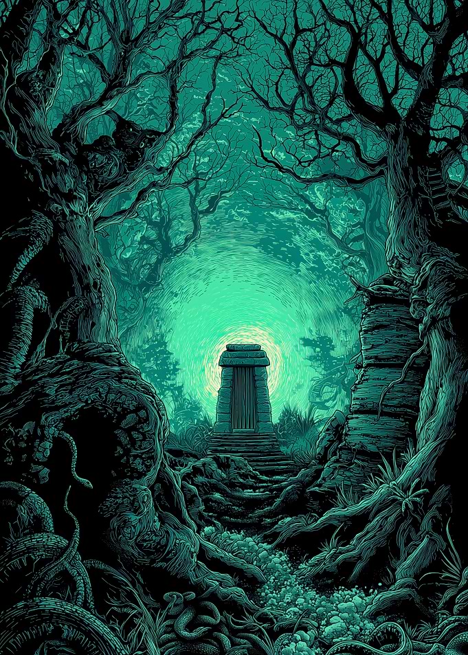 Mysterious Forest Entrance