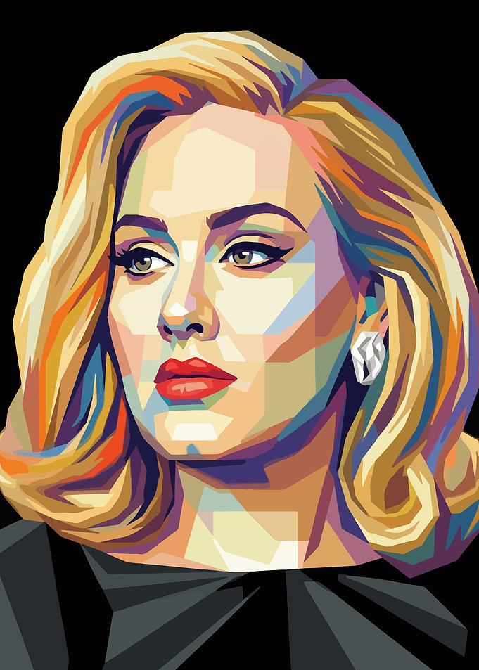 Pop Art Portrait of Adele