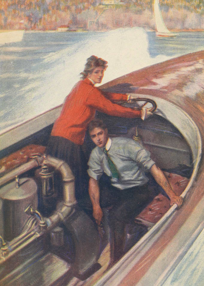 Couple on a Speedboat