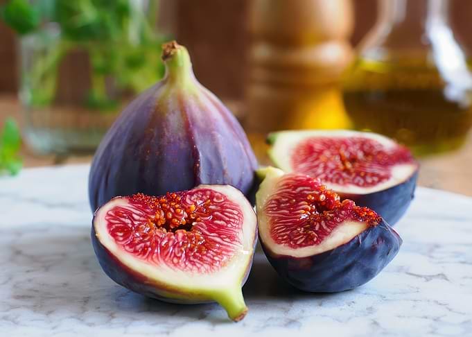 Fresh Figs on Marble