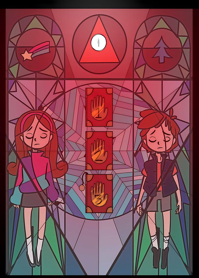 Gravity Falls Stained Glass Art