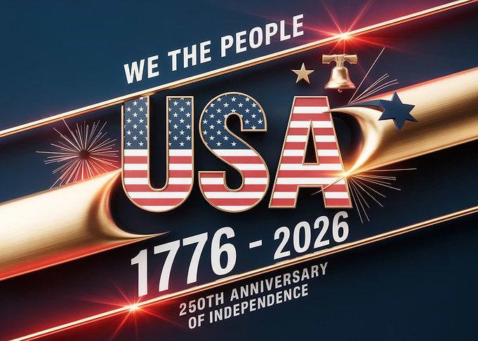 USA 250th Anniversary 1776-2026