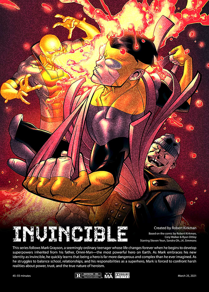 Invincible Comic Art Poster