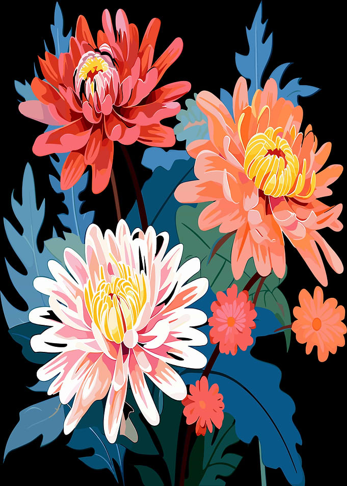 Vibrant Chrysanthemum Floral Arrangement