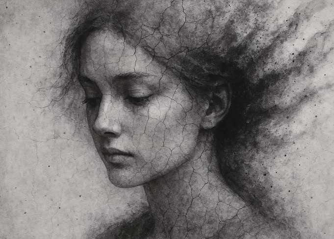 Echoes of Exhaustion - A Portrait of a Woman