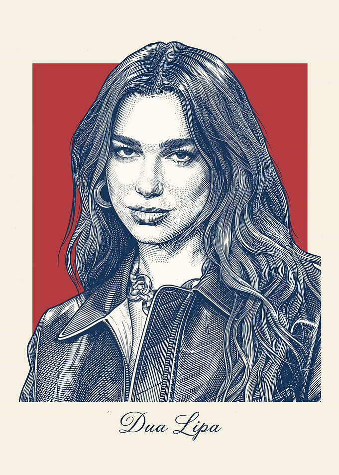 Dua Lipa Portrait