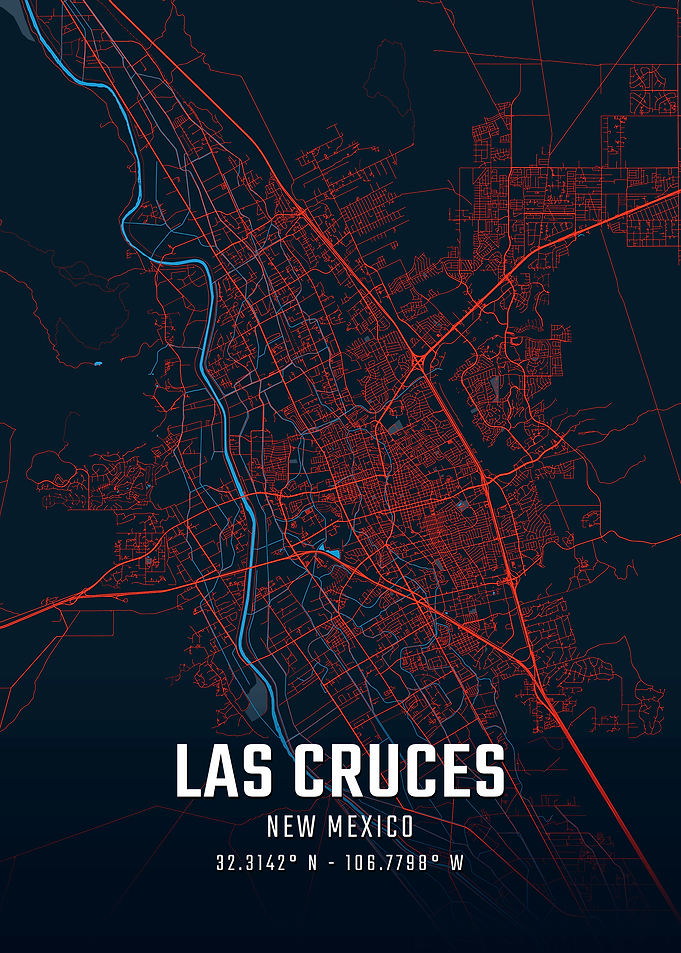 Las Cruces New Mexico City Map