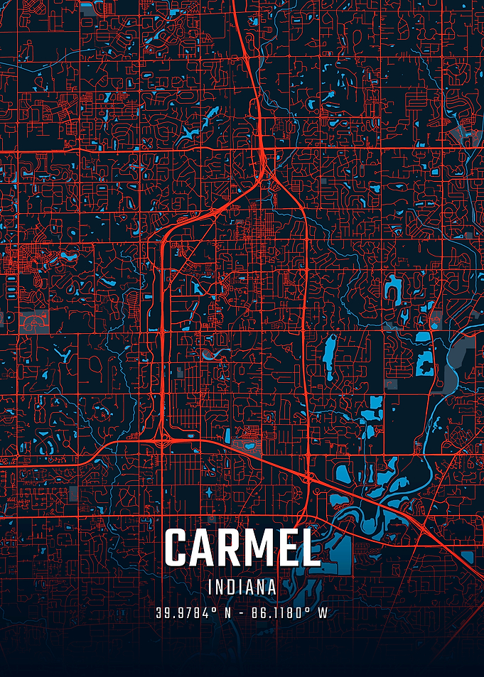Carmel Indiana City Map