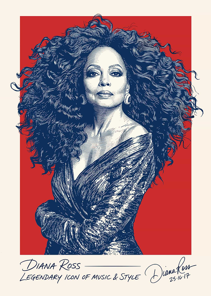 Diana Ross Portrait