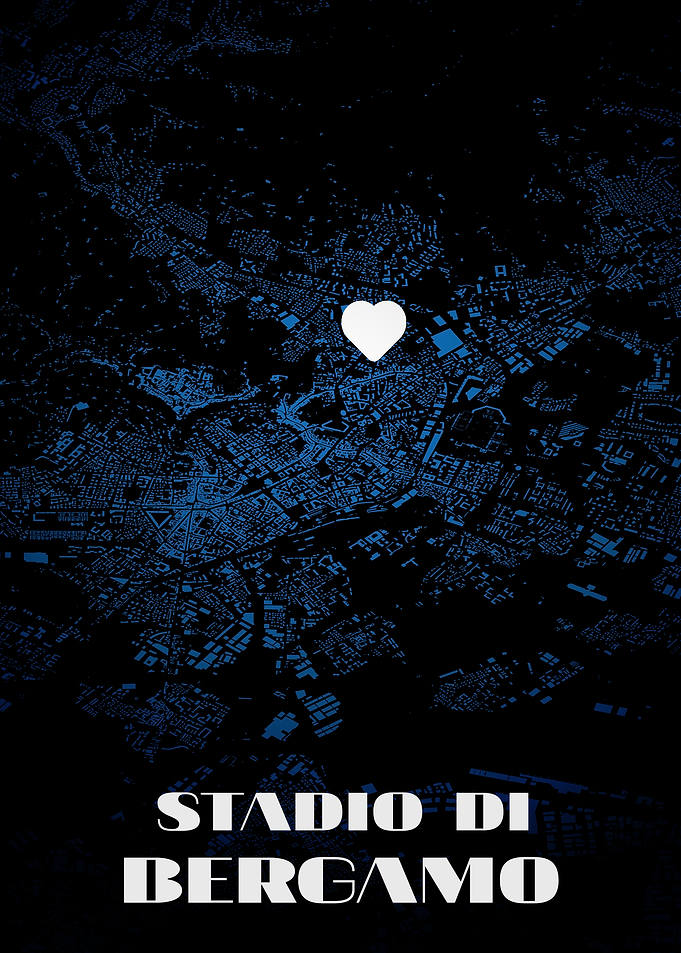 Stadio di Bergamo Map Heart