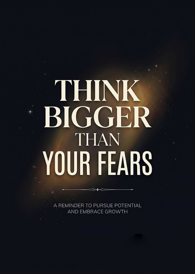 Think Bigger Than Your Fears Quote