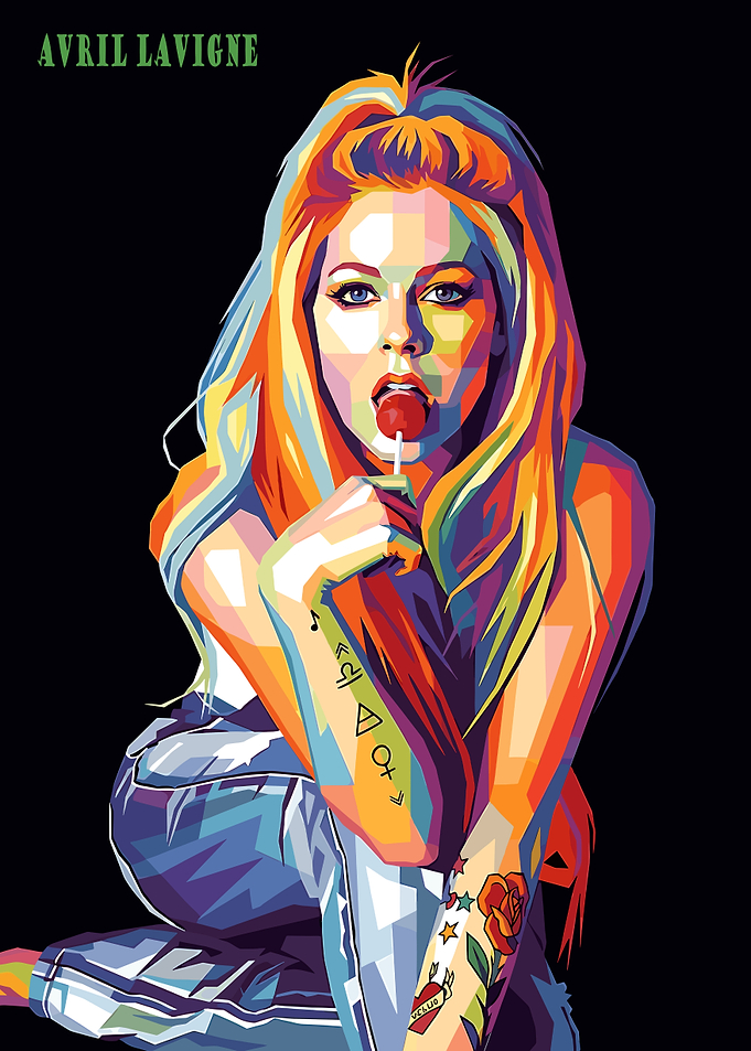 Avril Lavigne Pop Art Portrait