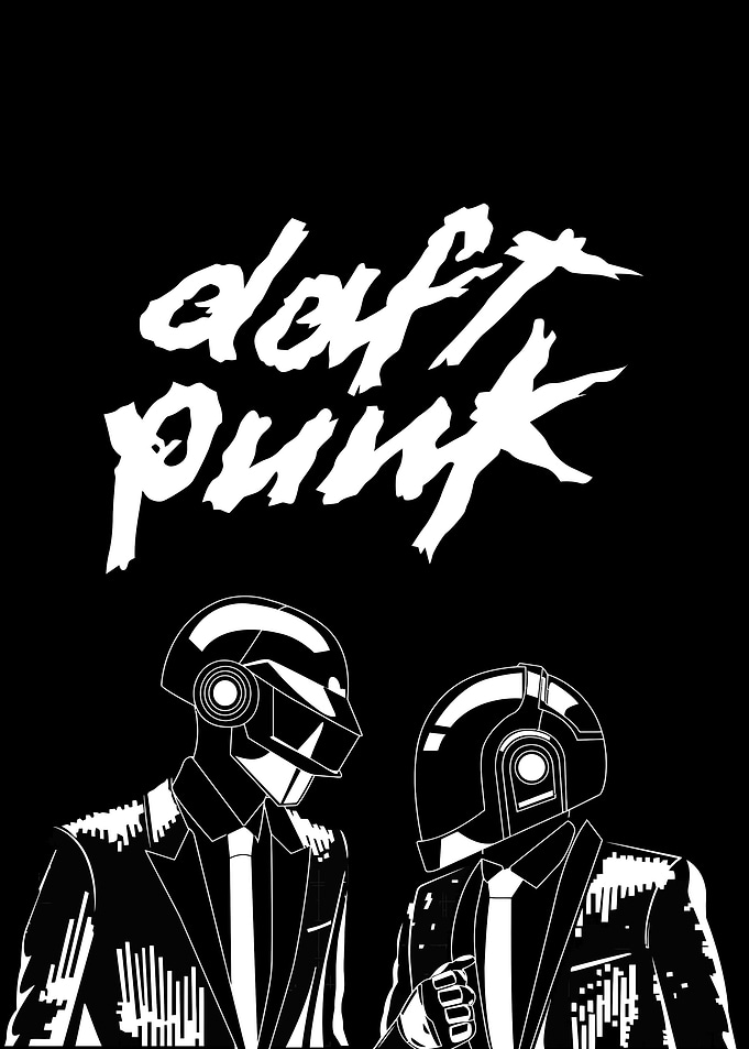 Daft Punk Helmets and Logo