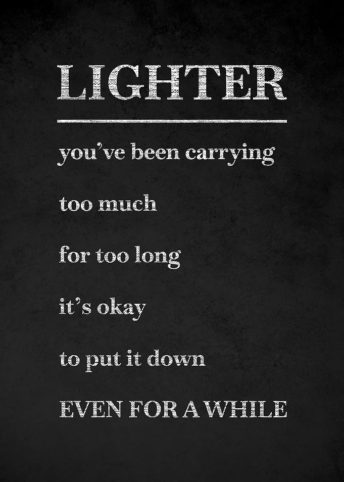 Lighter Inspirational Text Art v4