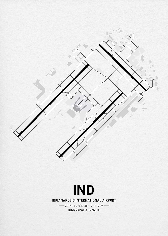 Indianapolis International Airport Map
