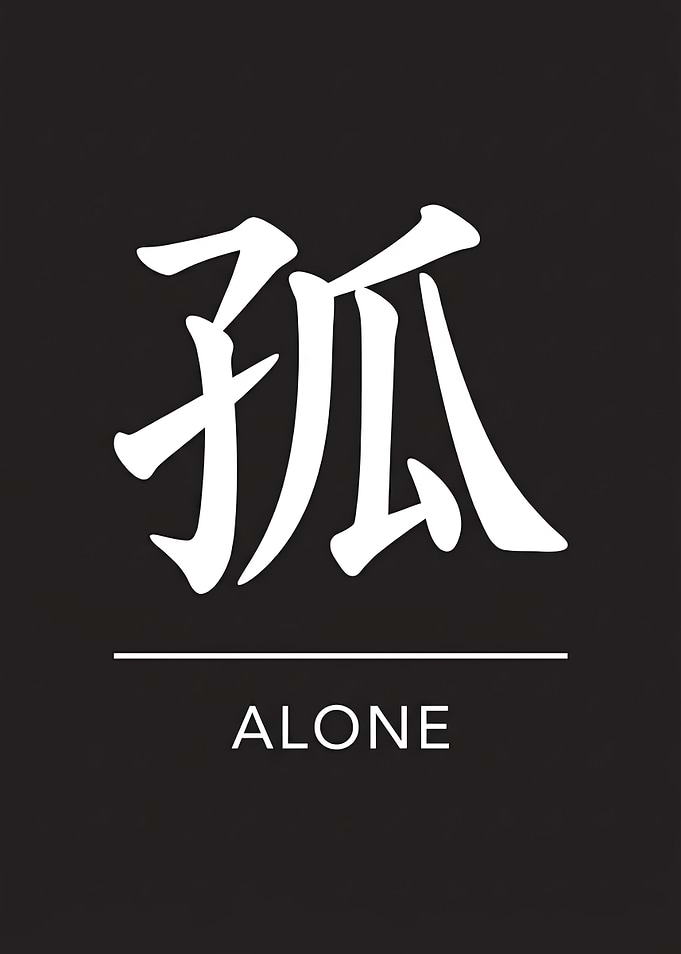 Chinese Character for Alone