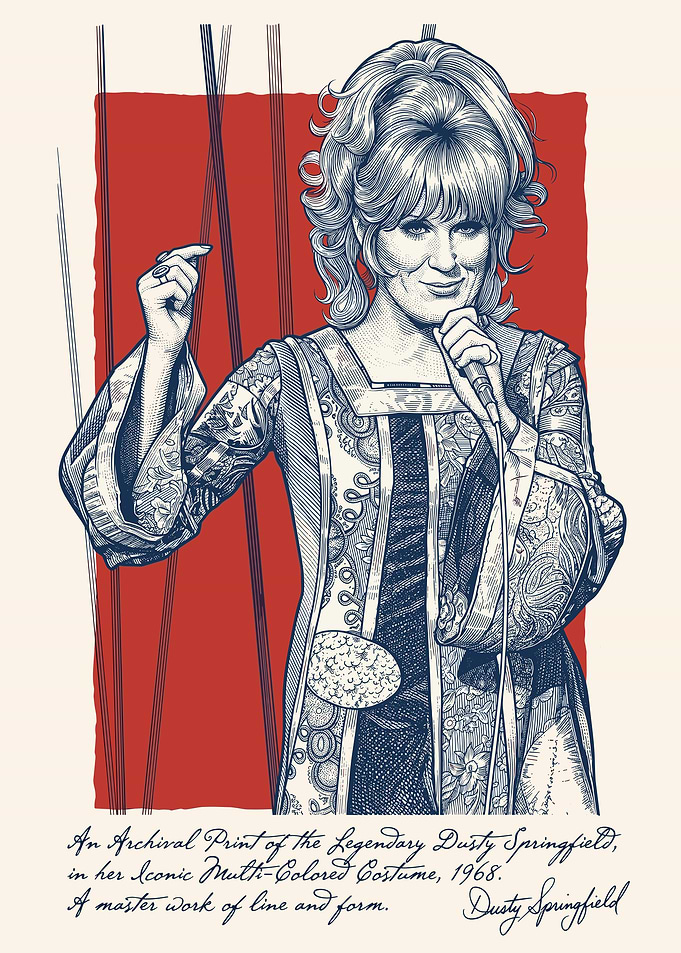 Dusty Springfield in Iconic Costume