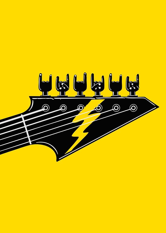 Rock and Roll Guitar Headstock