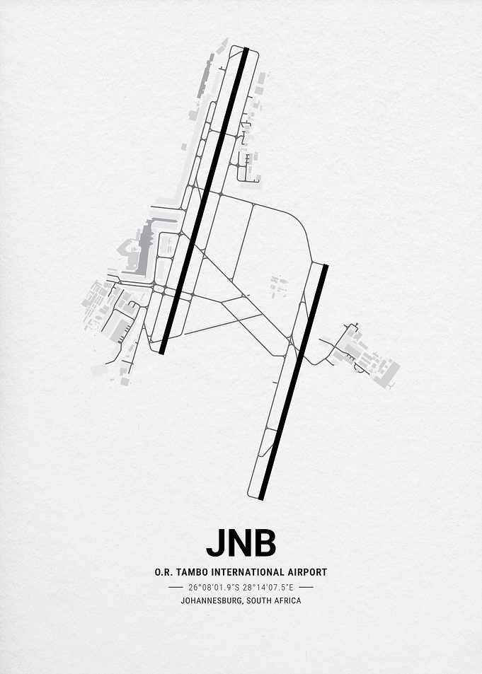 O.R. Tambo International Airport Map