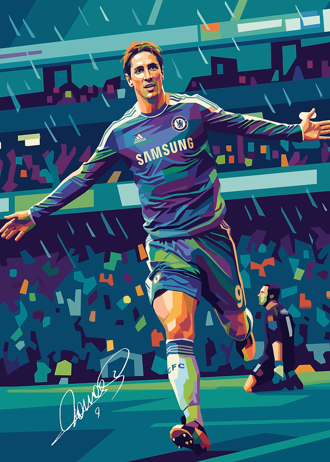 Fernando Torres Chelsea Pop Art
