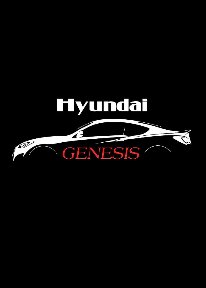 Hyundai Genesis Car Silhouette